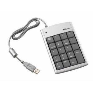 Targus PAUK10U Numeric 10-Key Number Keypad 2-Port USB Silver Pad Numlock WORKS!